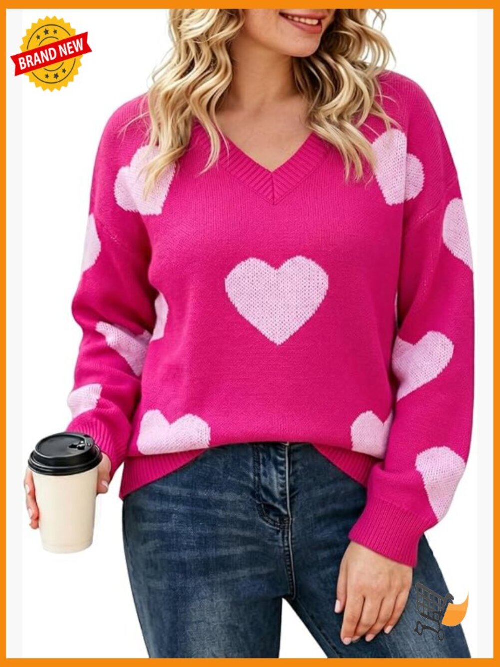 Plus Size Winter Pullover Sweater Crew Neck Oversized Tops Long Sleeve Womens